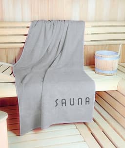 KiNZLER Saunatuch Wellness | Grau