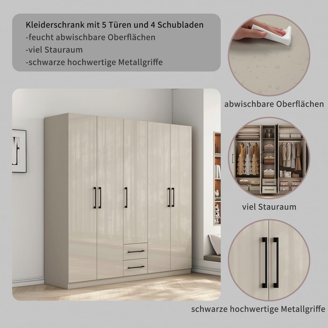 OTTO home Kleiderschrank Sylt | Weiß