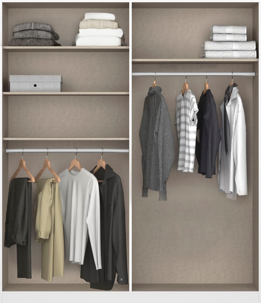 rauch MODI Kleiderschrank | Weiß