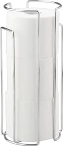 WENKO Toiletten-Ersatzrollenhalter Wandhalter | Silber