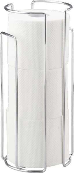 WENKO Toiletten-Ersatzrollenhalter Wandhalter | Silber