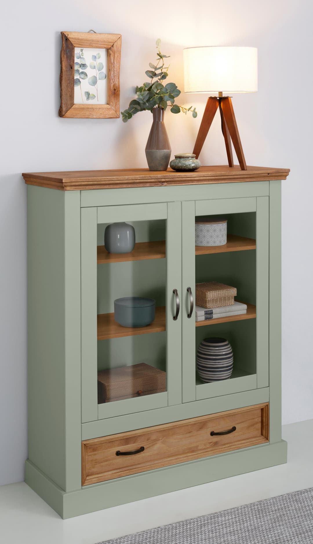 OTTO home Vitrine Selma Highboard | Grün