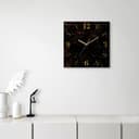OTTO home Wanduhr Marmor | Schwarz