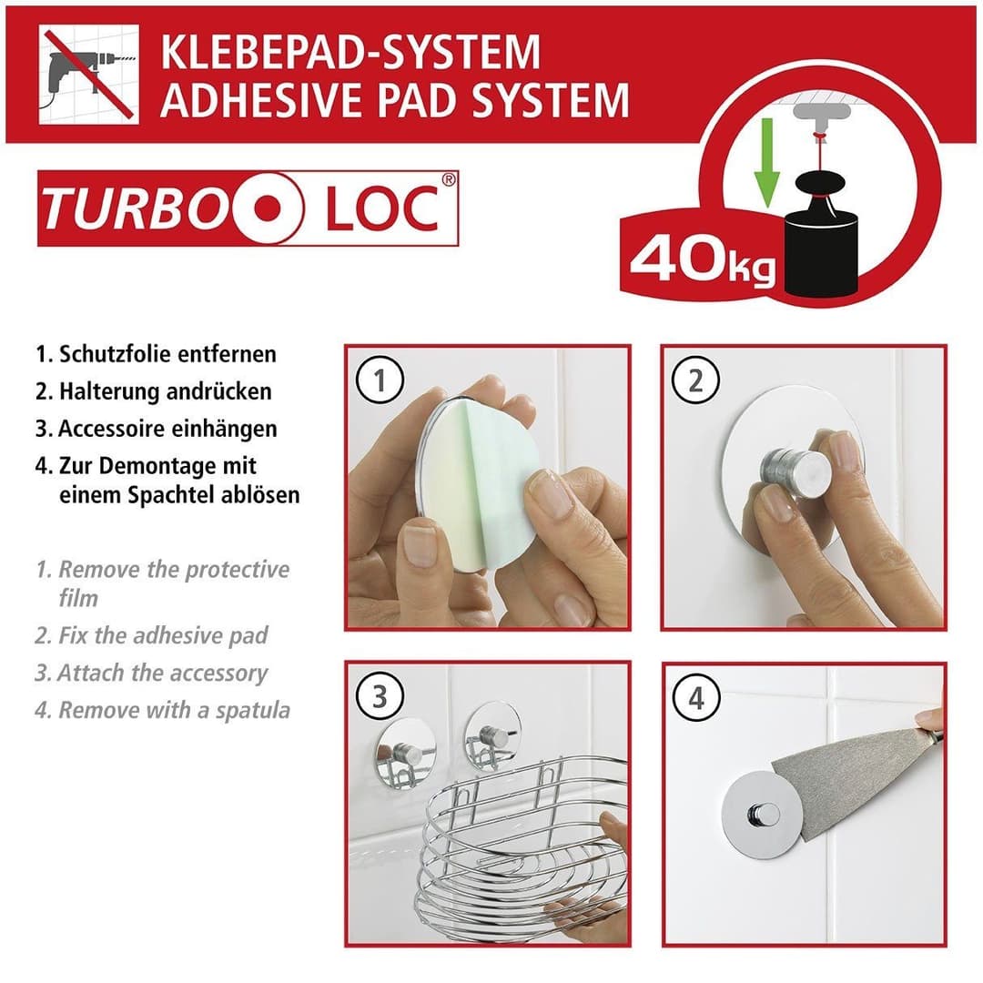Wenko Seifenablage Turbo-Loc® | Mehrfarbig