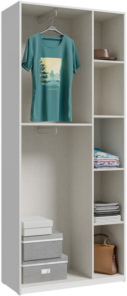 FORTE Kleiderschrank | Weiß