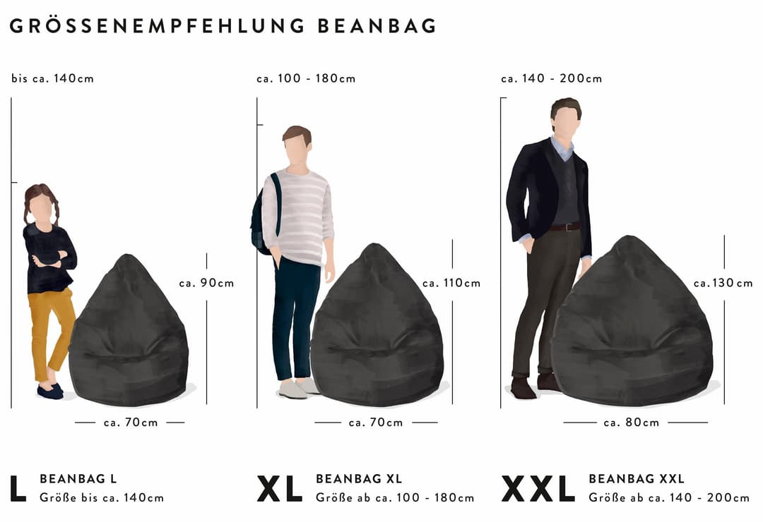 Sitting Point Sitzsack EASY L | Grün