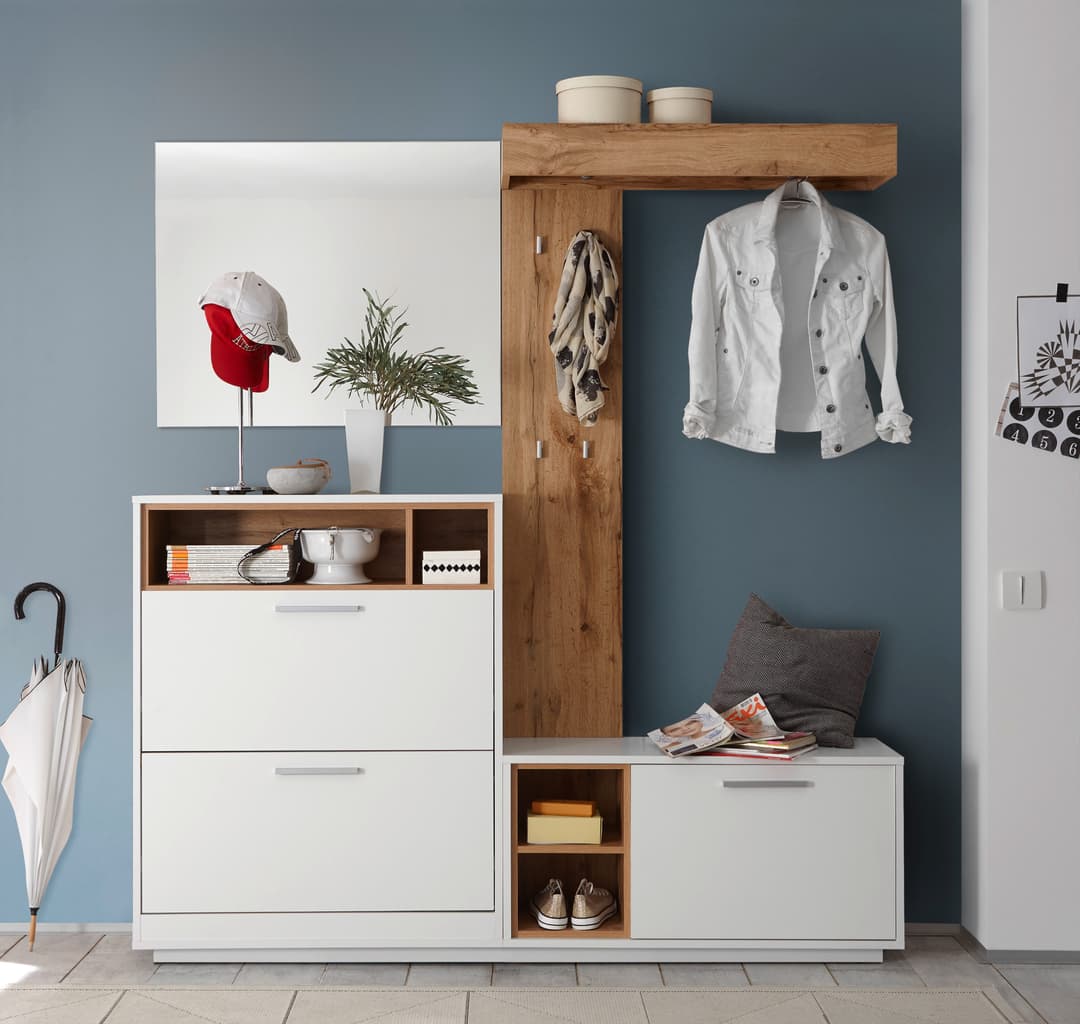 HBZ Kompaktgarderobe Milano | Weiß