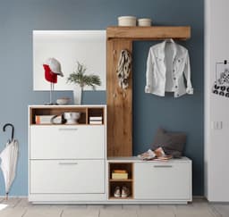 HBZ Kompaktgarderobe Milano | Weiß