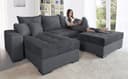 COLLECTION AB Ecksofa Josy L-Form | Grau