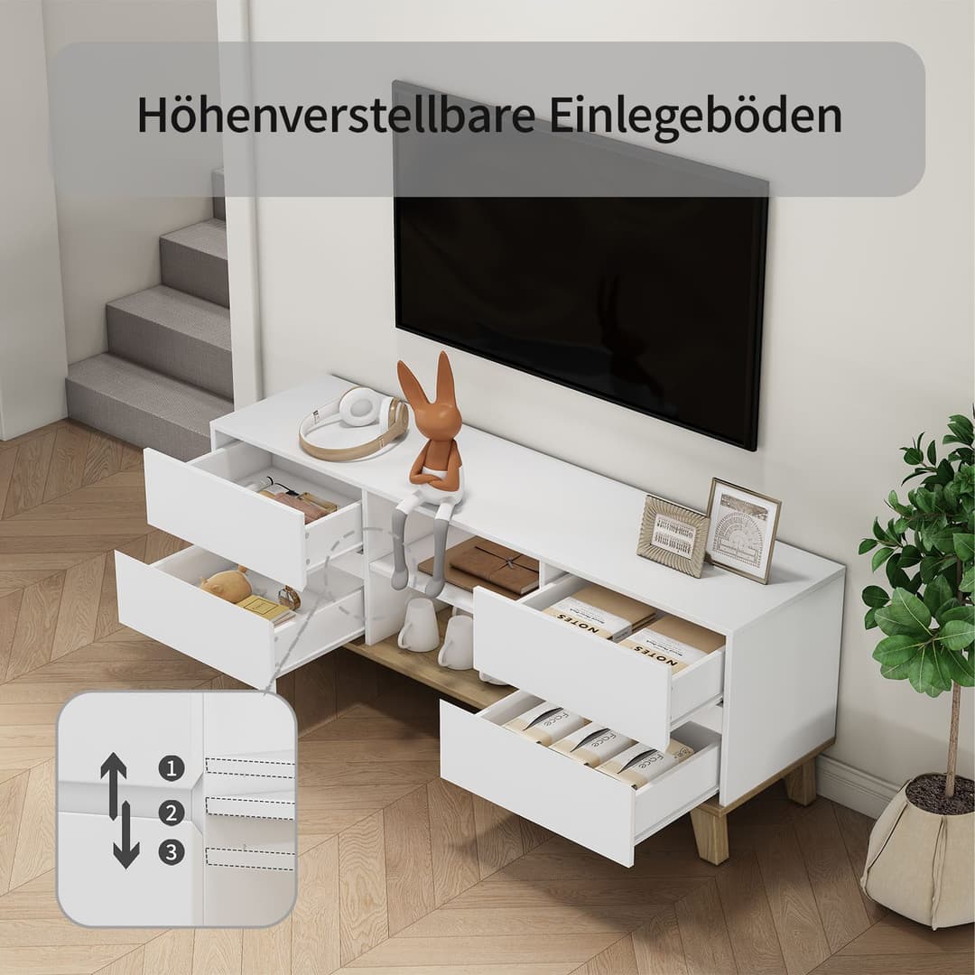 OTTO home TV-Board Haily | Weiß
