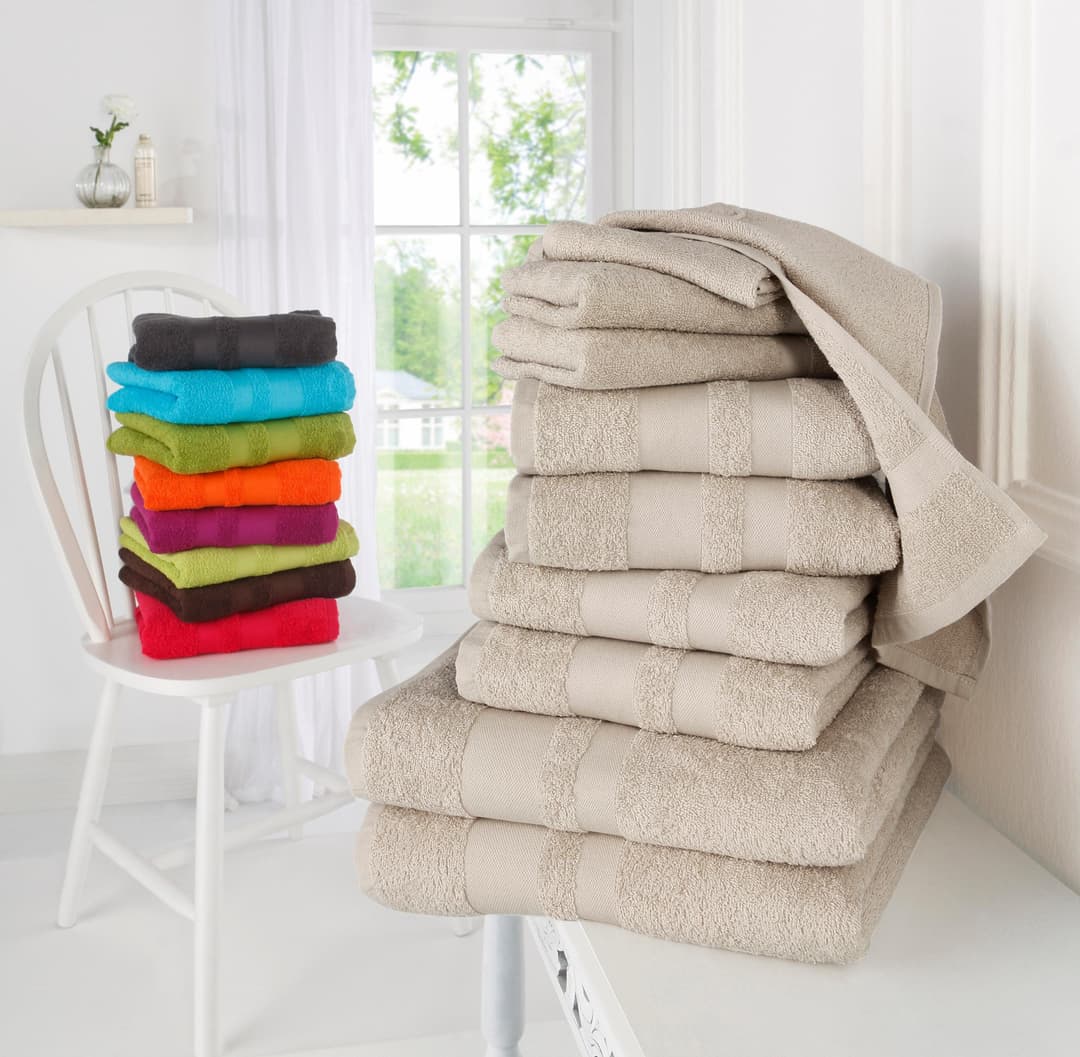 OTTO home Handtuch Set Vanessa | Beige