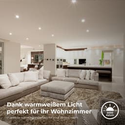 B.K.Licht LED Einbauleuchte 6er Set | Schwarz