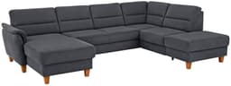 Home affaire Wohnlandschaft Palmera U-Form | Grau