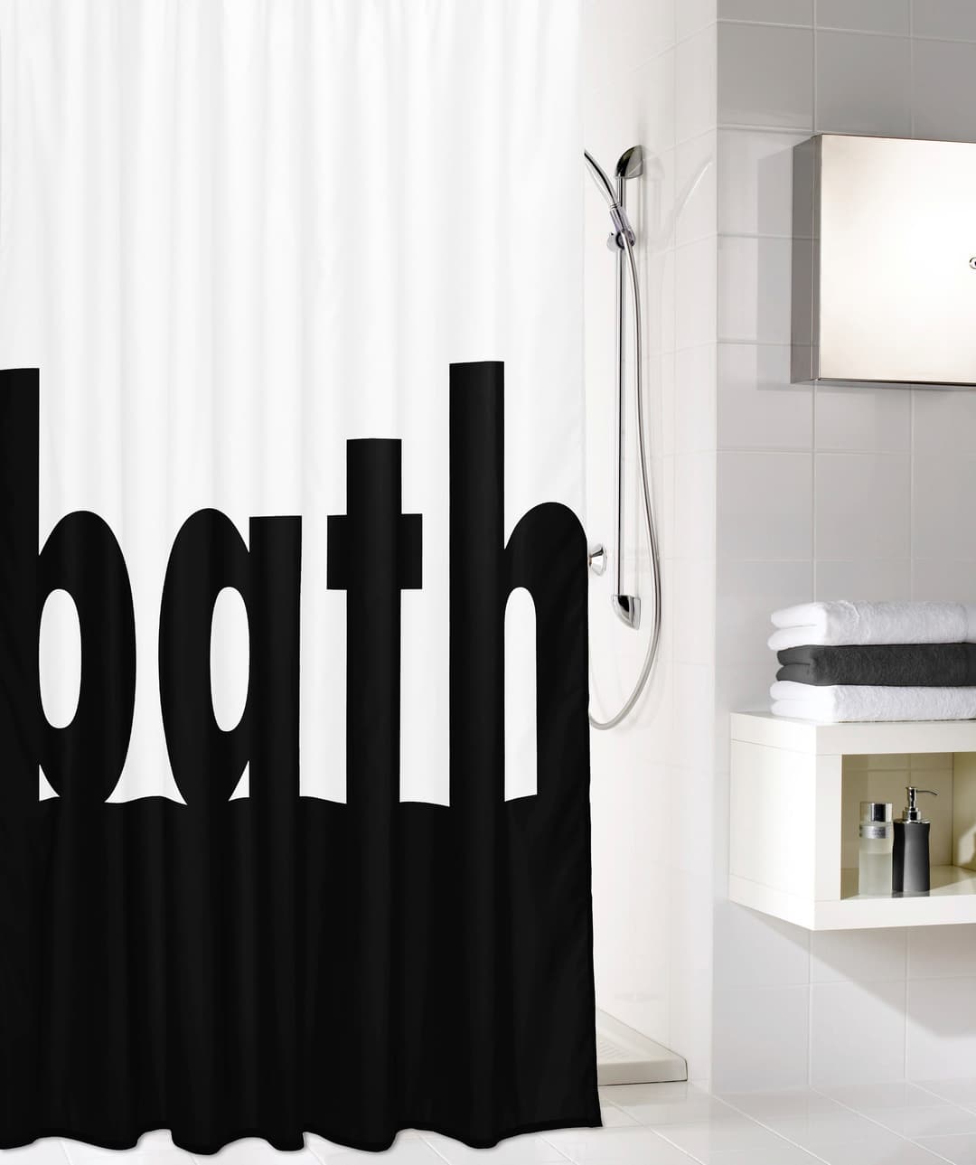 Kleine Wolke Duschvorhang Bath | Weiß