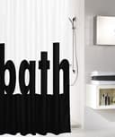 Kleine Wolke Duschvorhang Bath | Weiß