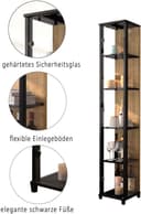fif möbel Vitrine OPTIMA | Holztöne 3