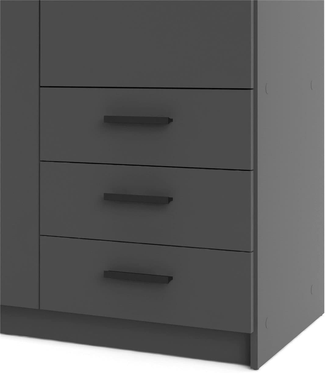 INOSIGN Kleiderschrank Sprint Drehtürenschrank | Schwarz