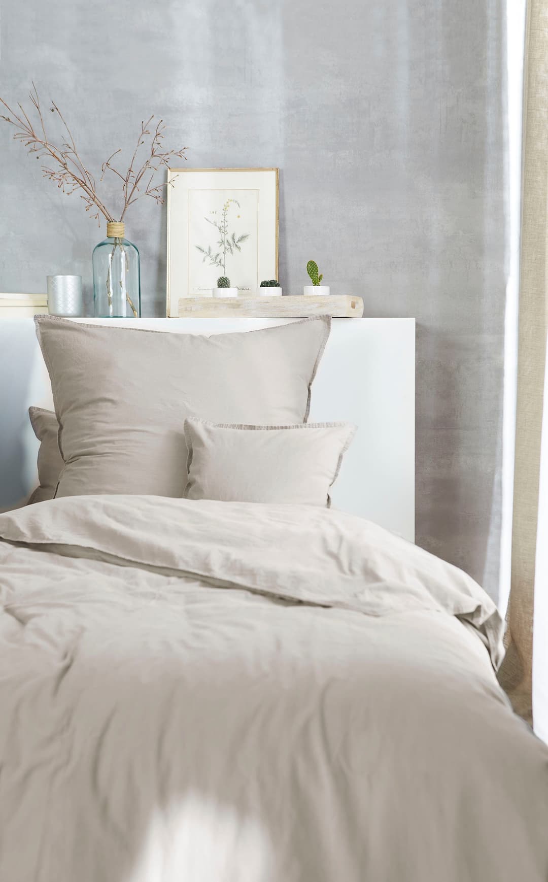 Primera Bettwäsche Stone-Washed | Beige