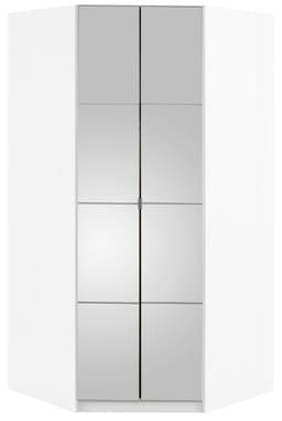 priess Eckkleiderschrank Malaga | Weiß