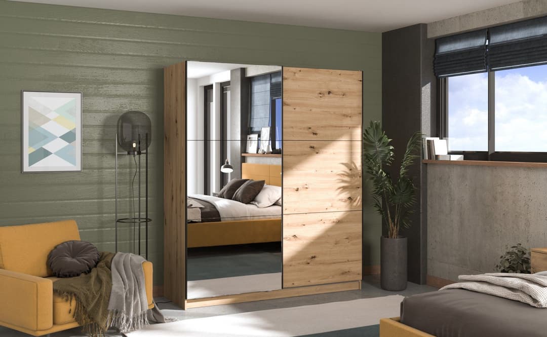 INOSIGN Schwebetürenschrank Sierra | Holztöne