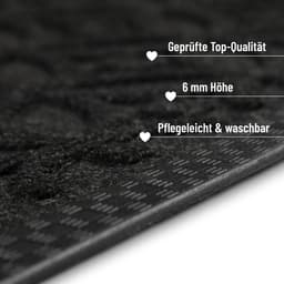 Wecon home Fußmatte Midnight Mosaic | Schwarz
