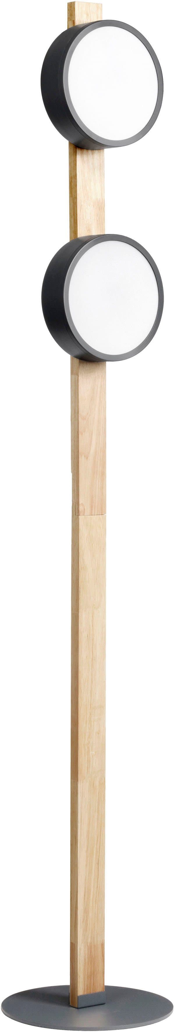 andas LED Stehlampe Fjälla | Holztöne