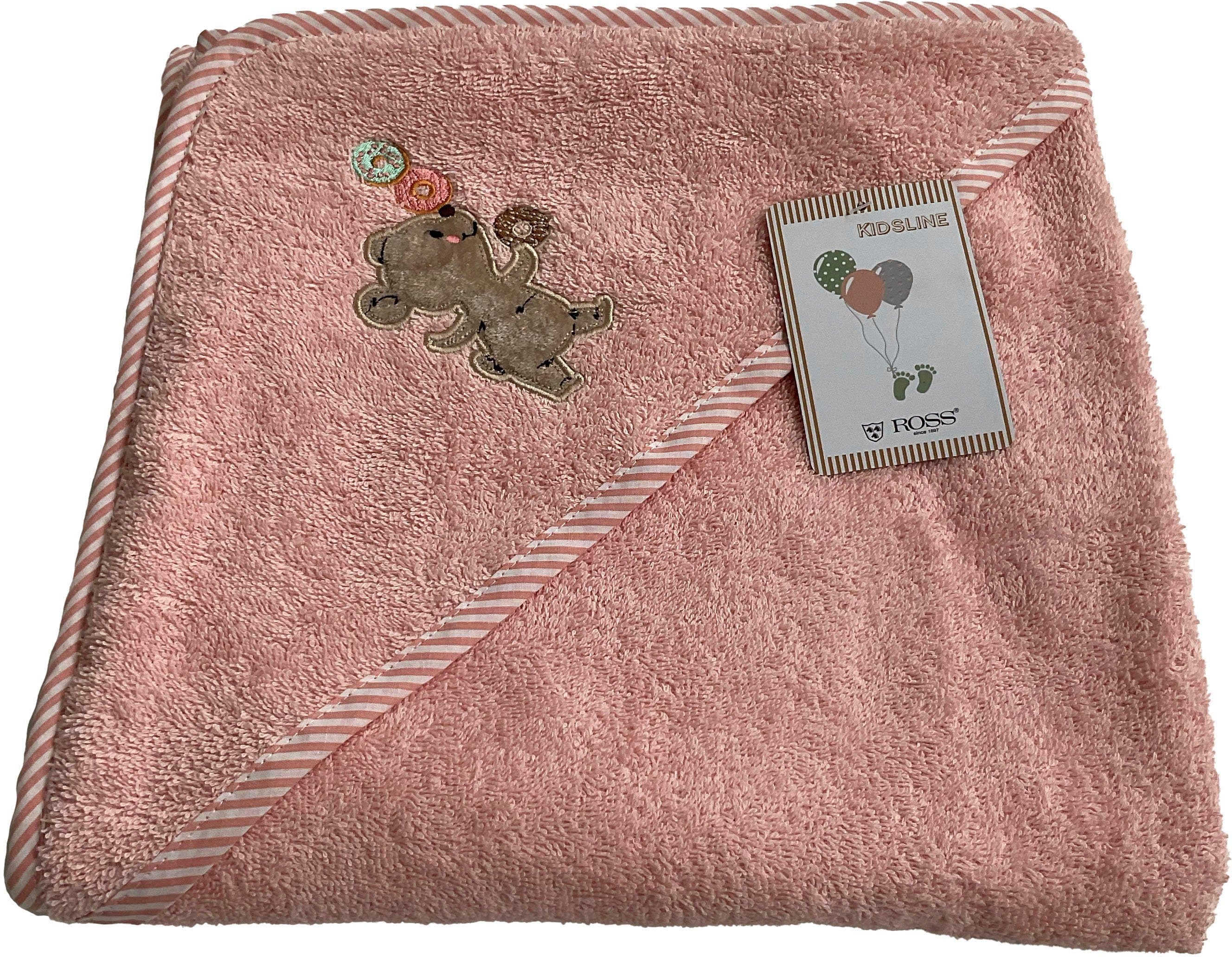 ROSS Kapuzenhandtuch KIDSLINE | Rosa