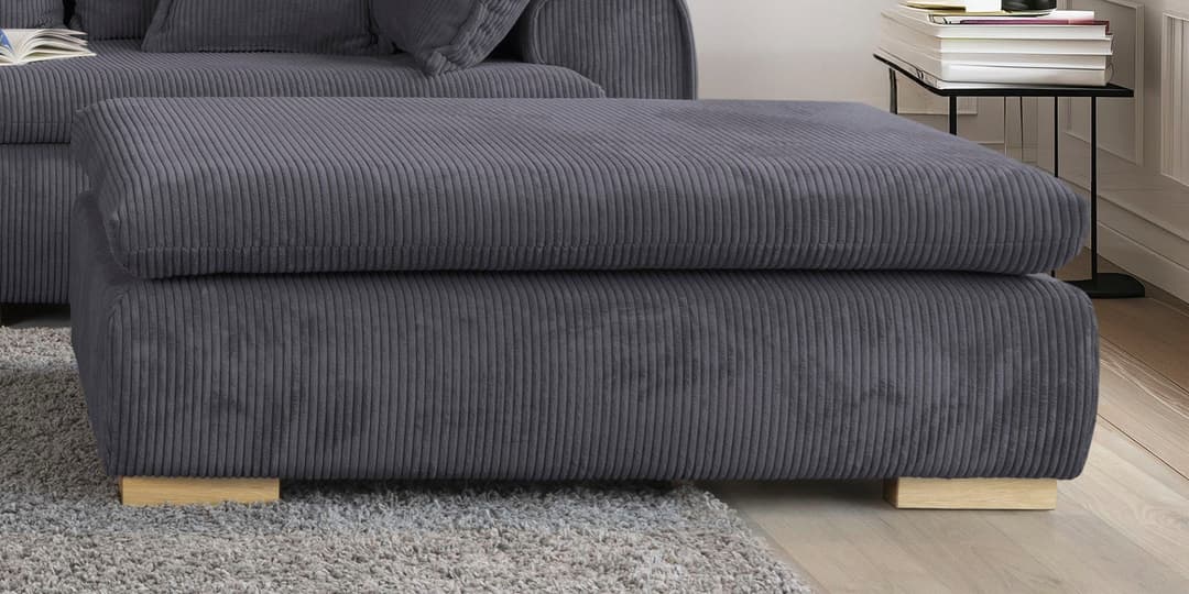 Home affaire Polsterhocker Katja | Grau