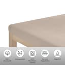 OTTO home Spannbettlaken Topper Basic | Beige 2