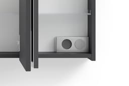 byLIVING Spiegelschrank Serie Spree | Schwarz