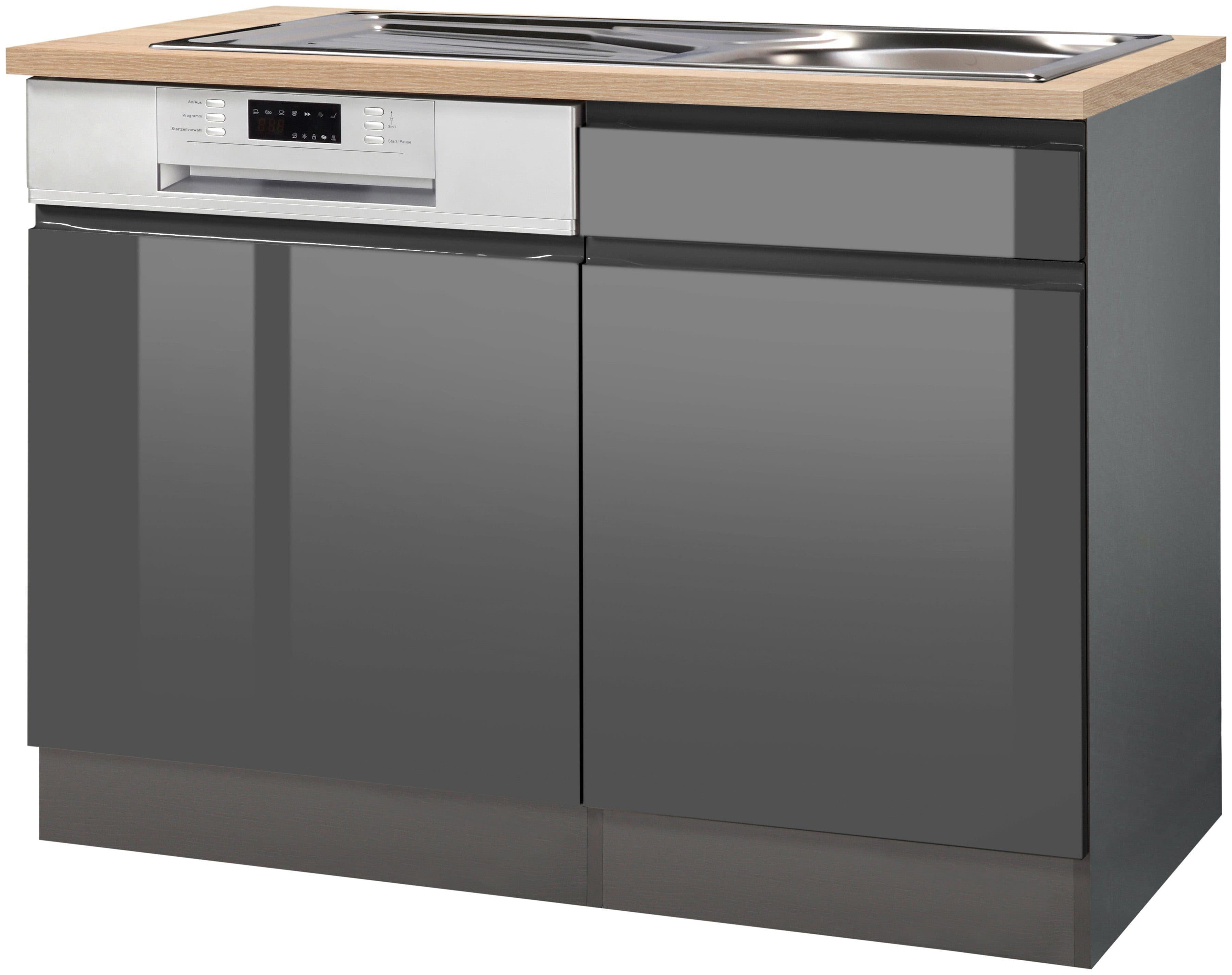 KOCHSTATION Spülenschrank KS-Virginia | Grau