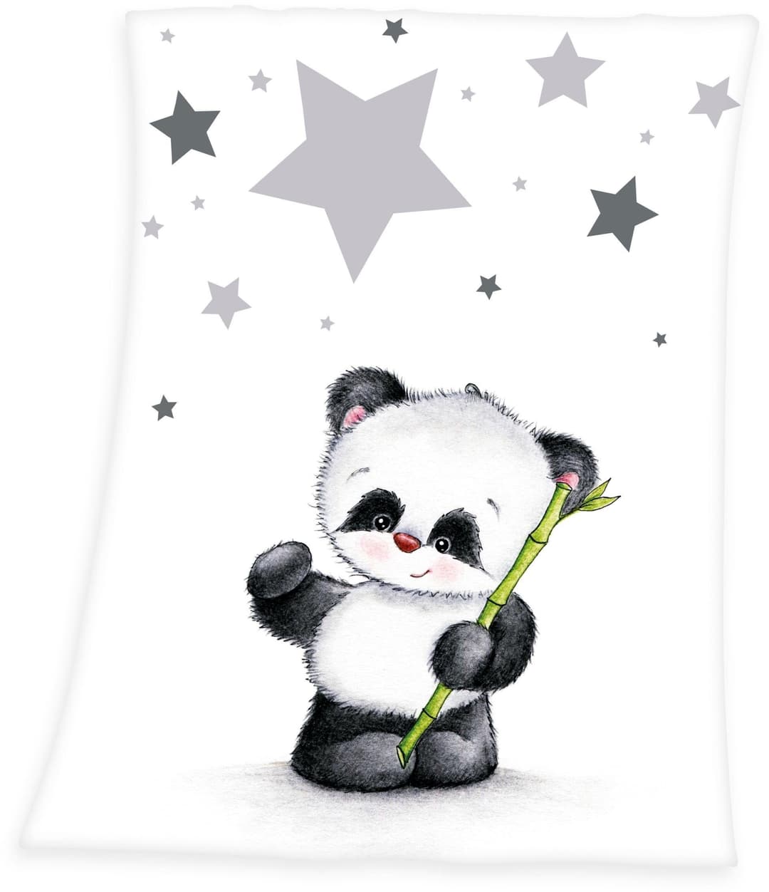 Babydecke Fynn Panda | Weiß