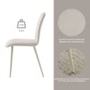 OTTO home Allyae 4-Fußstuhl | Beige 2