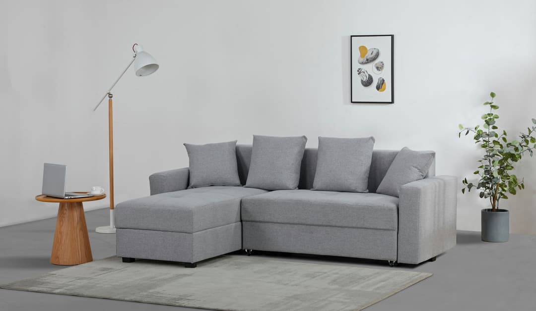 Ecksofa KILLAM | Grau