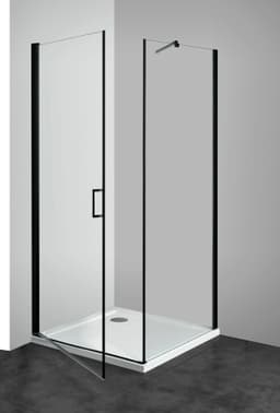 welltime Eckdusche Florenz Black | Schwarz