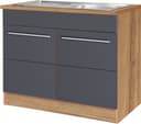 KOCHSTATION Spülenschrank KS-Wien | Braun