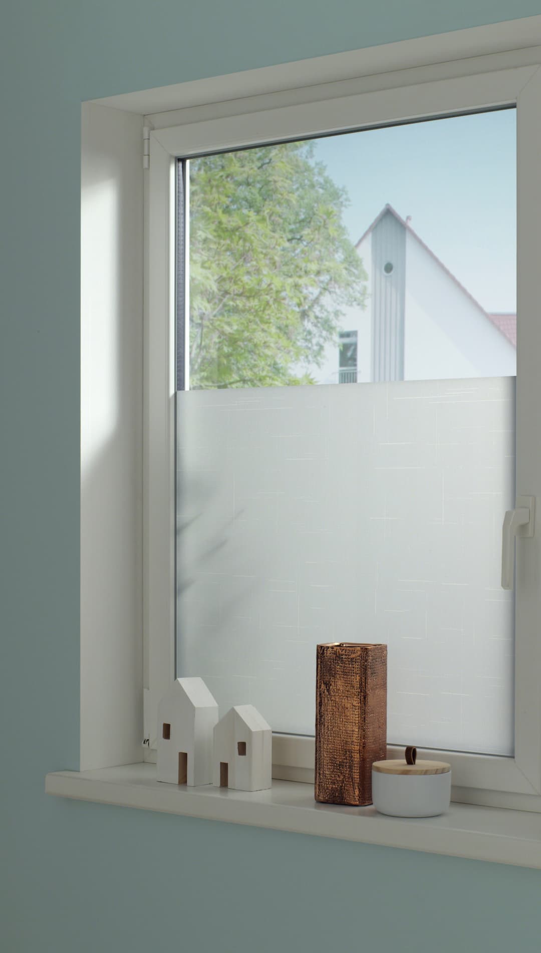 GARDINIA Fensterfolie Textile 75 | Weiß
