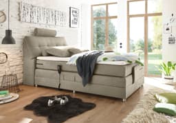 ED EXCITING DESIGN Boxspringbett Palermo | Beige