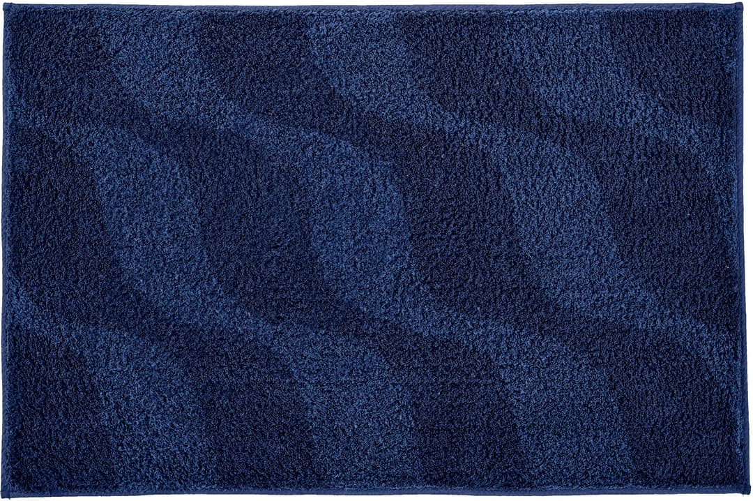 Kleine Wolke Badematte Onda | Blau
