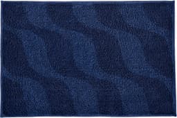 Kleine Wolke Badematte Onda | Blau