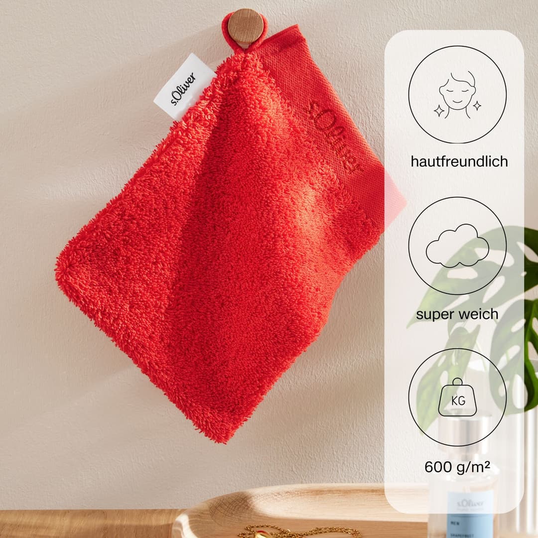 s.Oliver Waschhandschuh | Rot