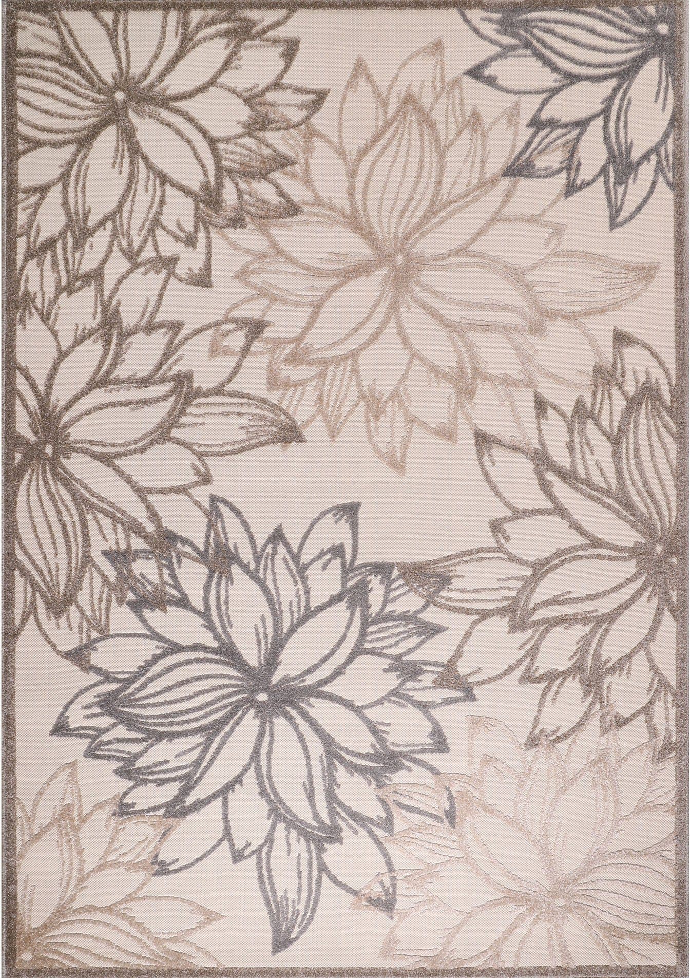 Sanat Teppich Floral 2 Outdoor | Beige