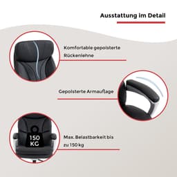 Duo Collection Chefsessel Theodor XXL | Schwarz