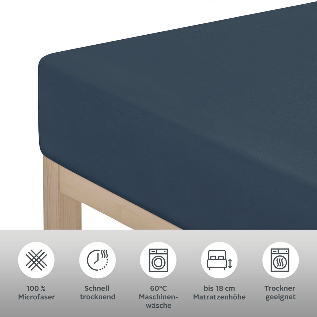 OTTO home Spannbettlaken PAPRIKA | Blau