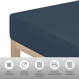 OTTO home Spannbettlaken PAPRIKA | Blau