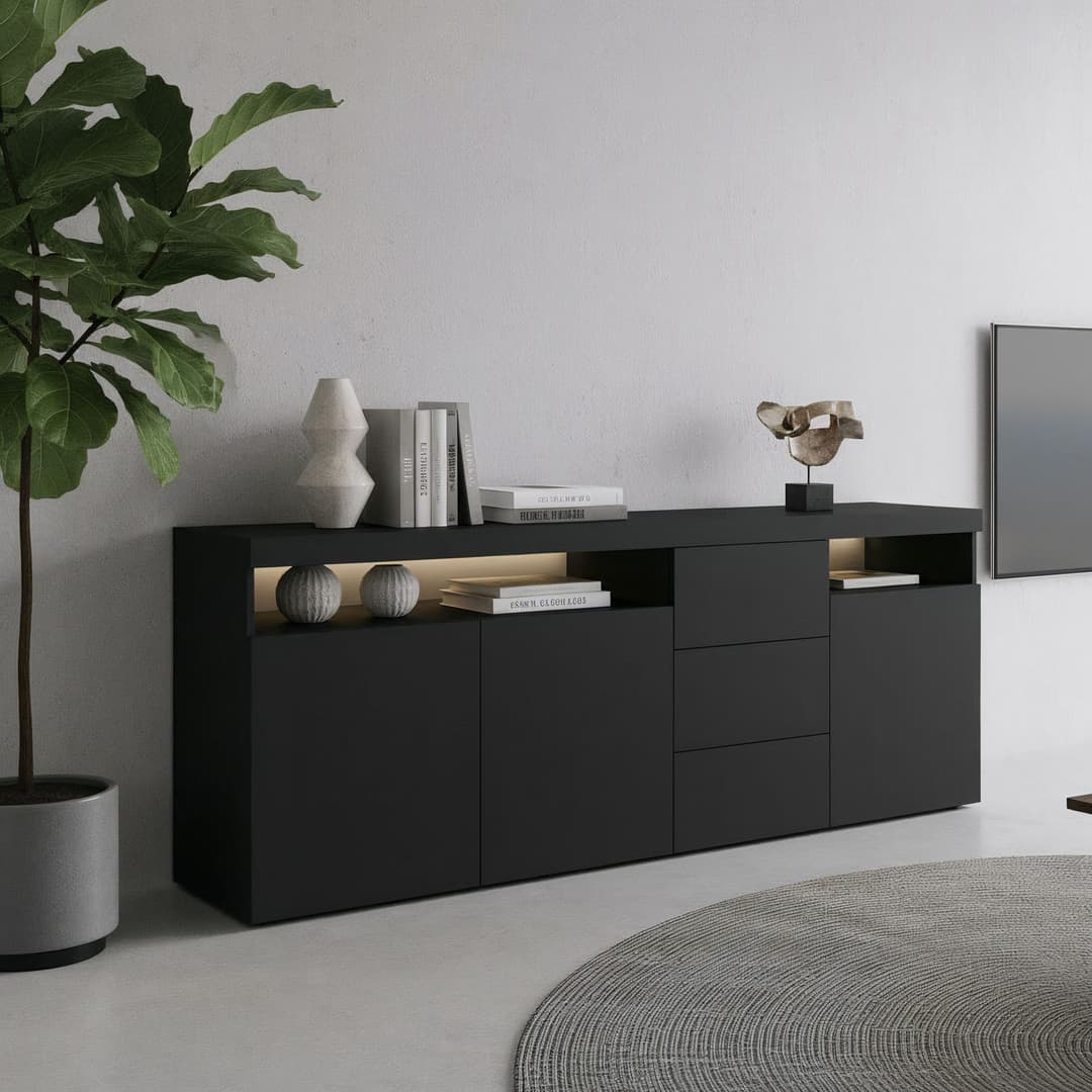 borchardt Möbel Sideboard Kapstadt | Schwarz