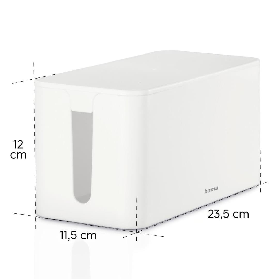 Hama Kabelbox "Mini" | Weiß