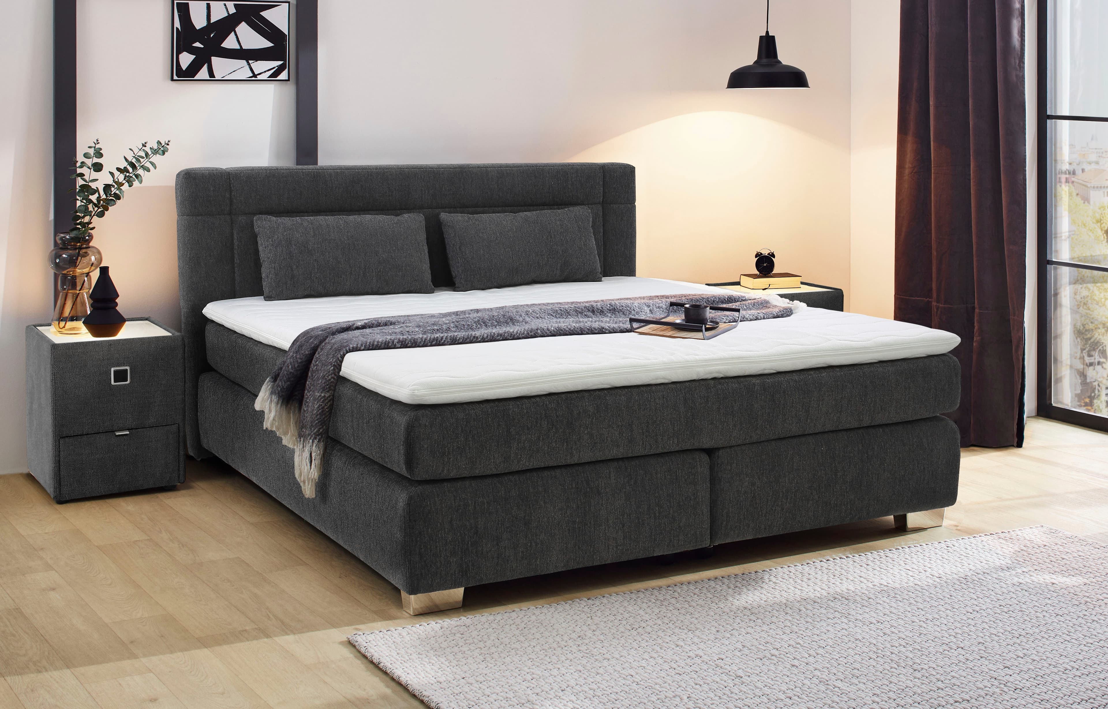 Jockenhöfer Gruppe Boxspringbett Romana | Grau