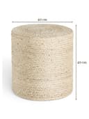 HANSE Home Pouf Looma | Braun 4