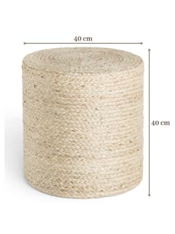 HANSE Home Pouf Looma | Braun